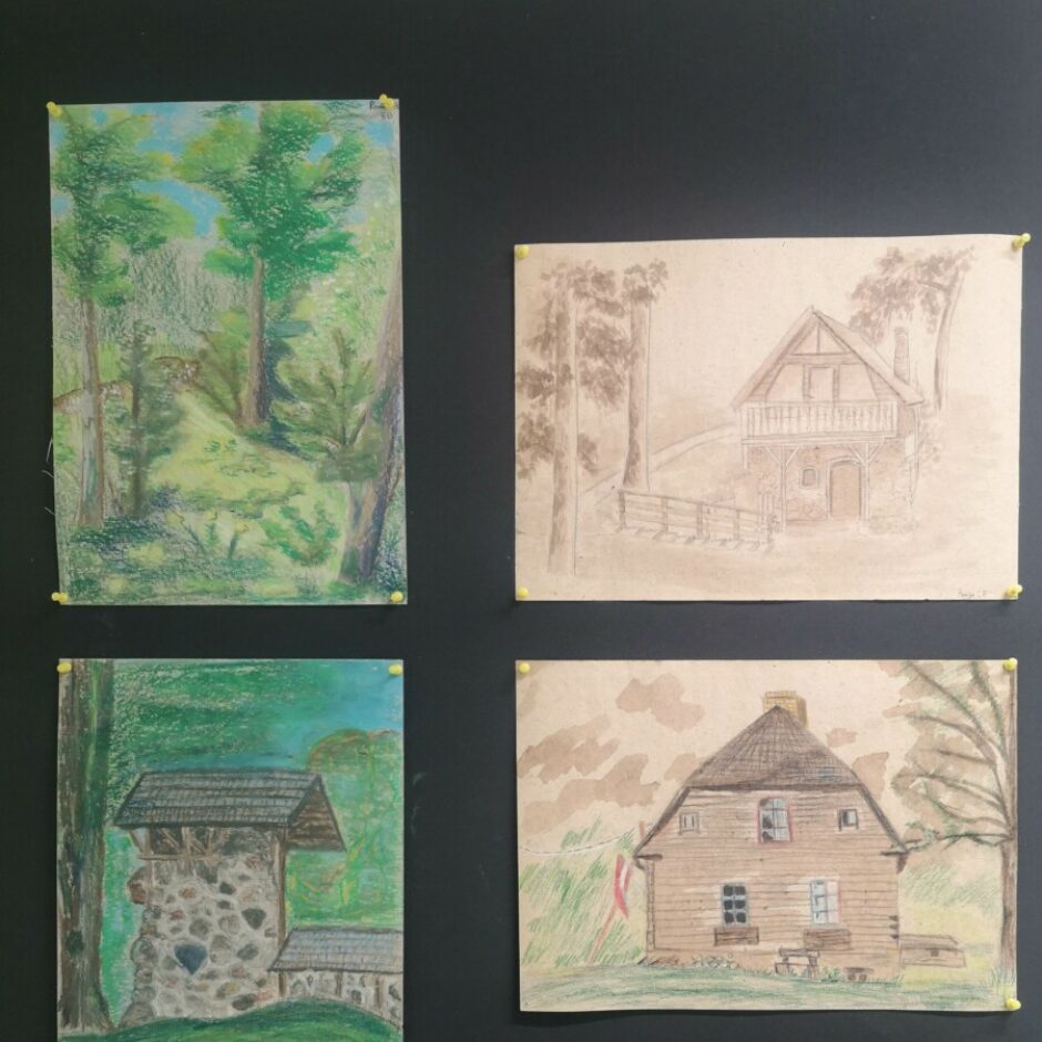 vasaras plenēra darbi - Latvijas ainavas