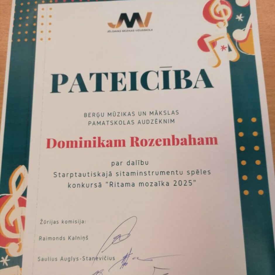 Starptautiskais sitaminstrumentu spēles konkurss “Ritma mozaīka”