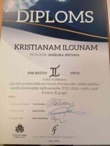 Diploms K.Ilgunam