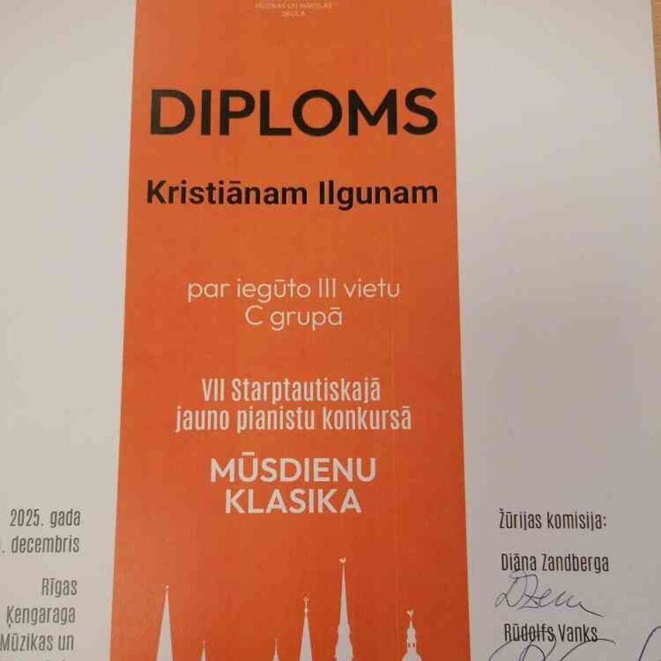 Diploms K.Ilgunam