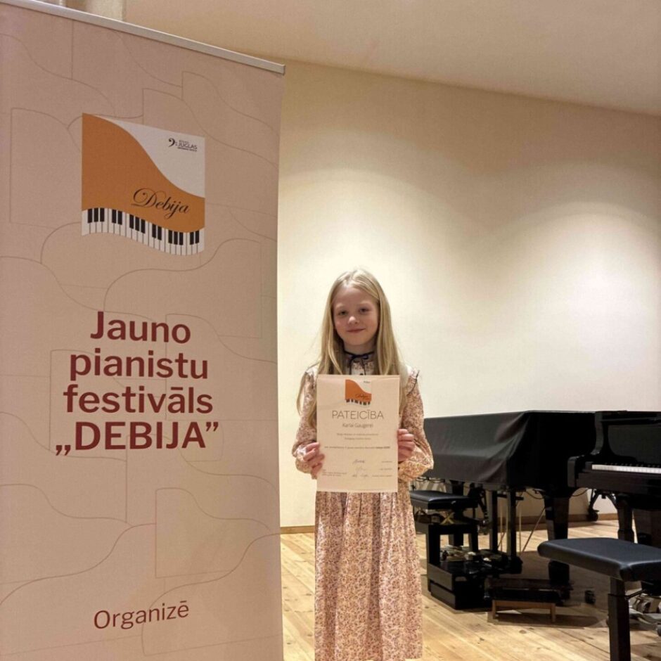 X  Jauno pianistu festivālā  “Debija 2026” - dalībniece ar diplomu