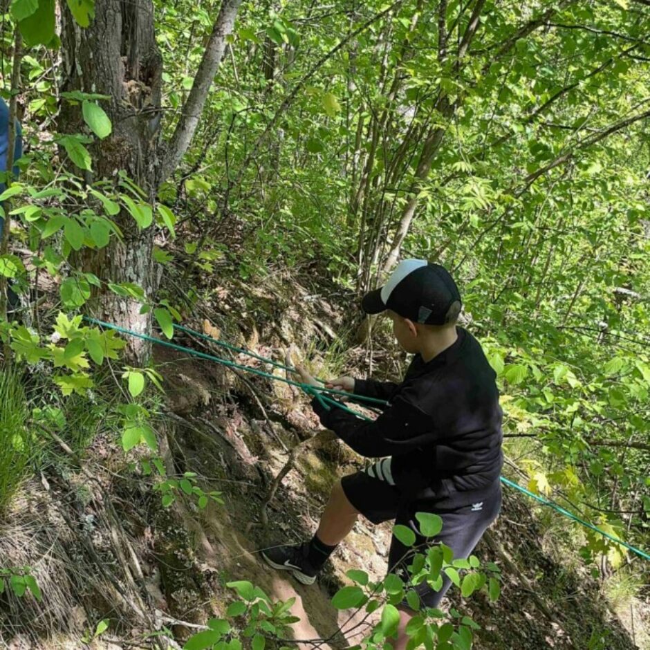 kāpšana kraujā ar virvi