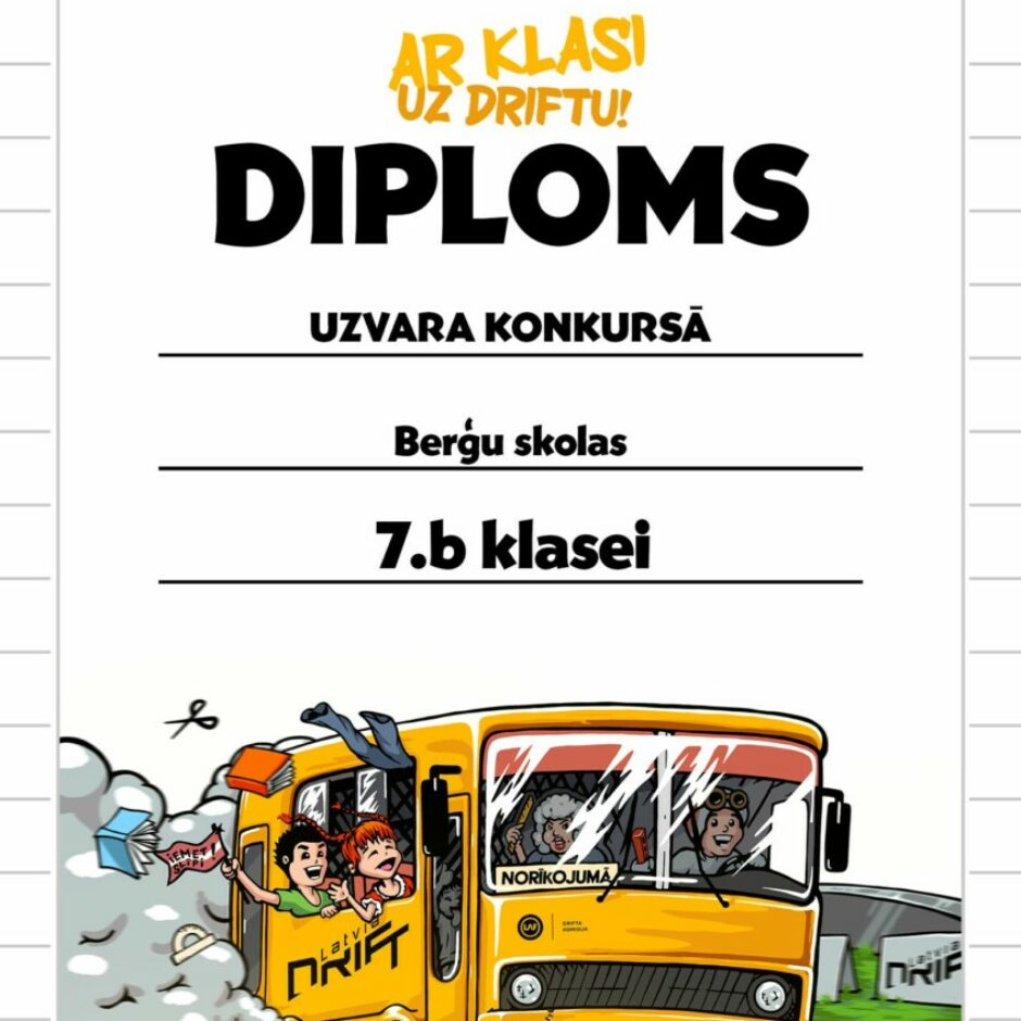 Ar klasi uz driftu diploms 4.c