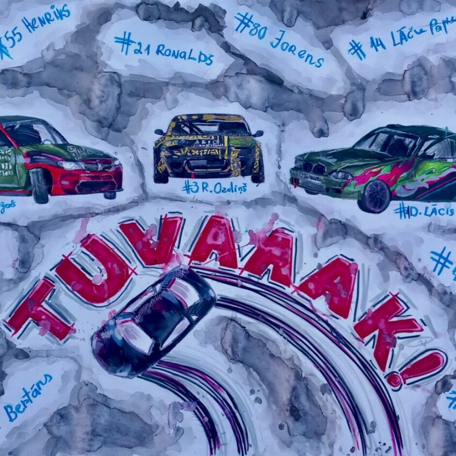 Ar klasi uz driftu 7.b darbs