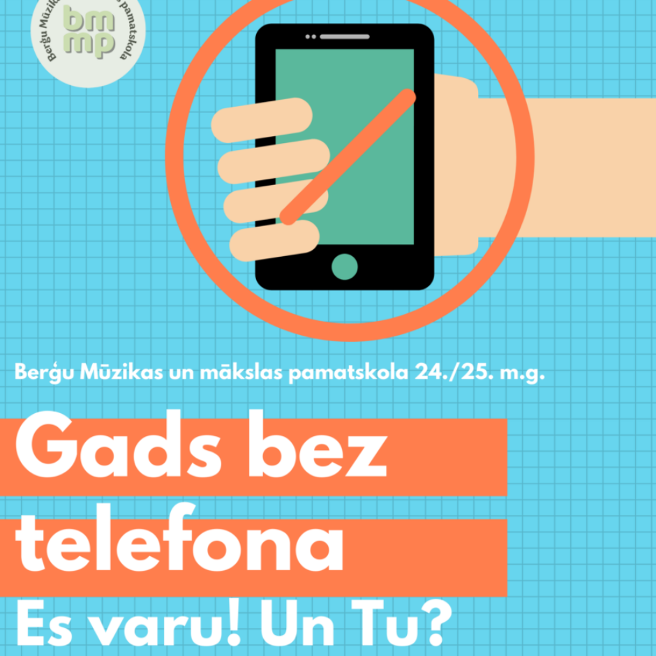 Gads bez telefona. Noliec telefonu mācību laikā!