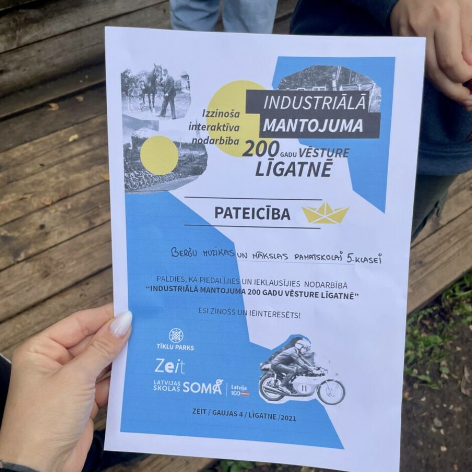 pateicība par nodarbību