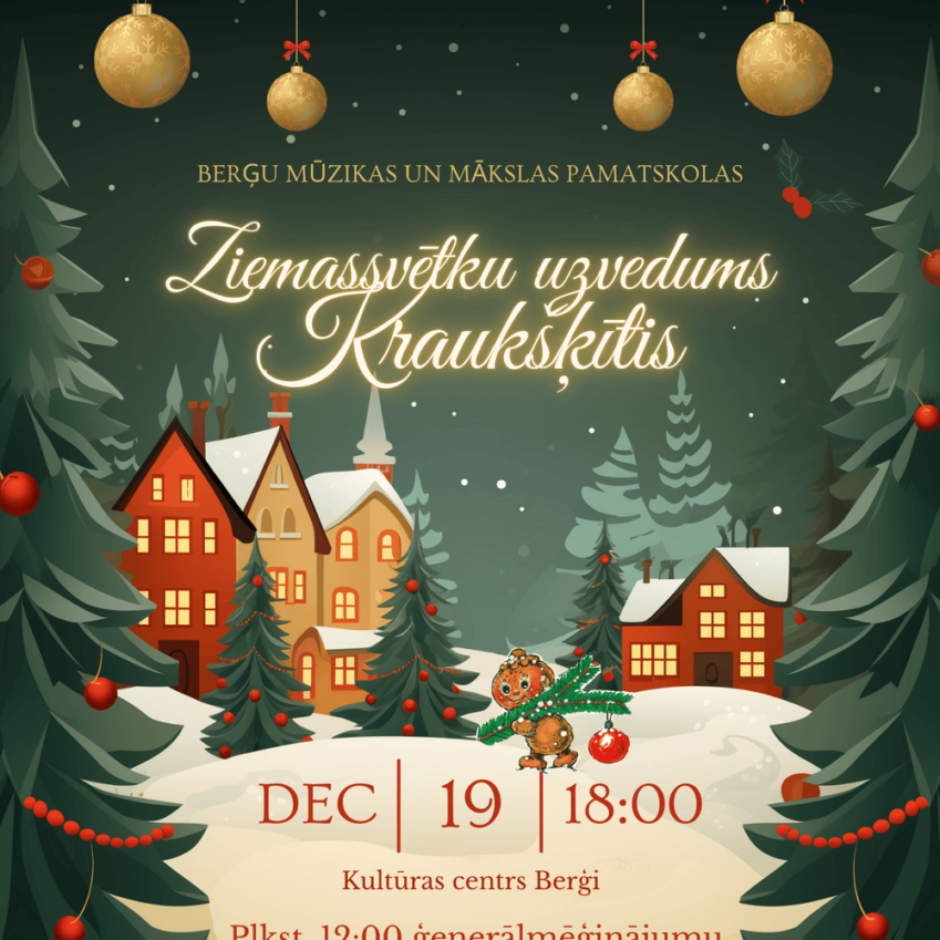 Kraukšķītis 19.12. k/c Berģi plkst.18.00