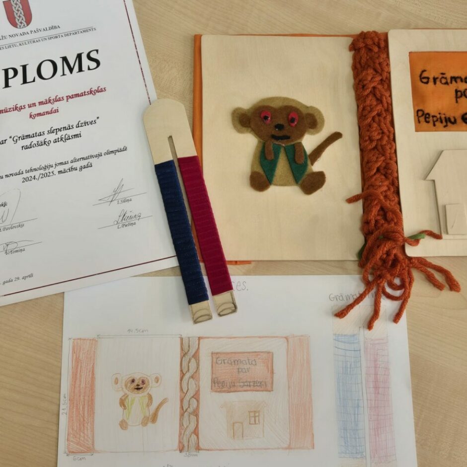 Berģu Mūzikas un mākslas pamatskolas komanda piedalās tehnoloģiju olimpiādē