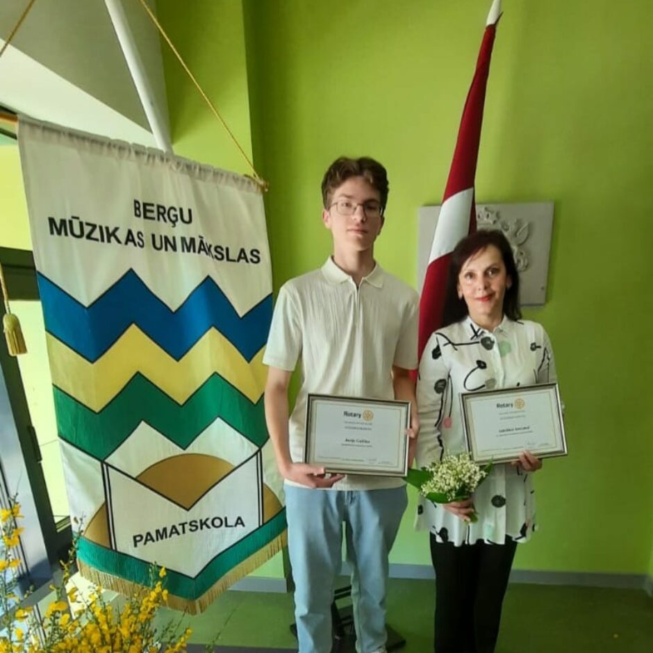 Rotari kluba balva J.Guščinam