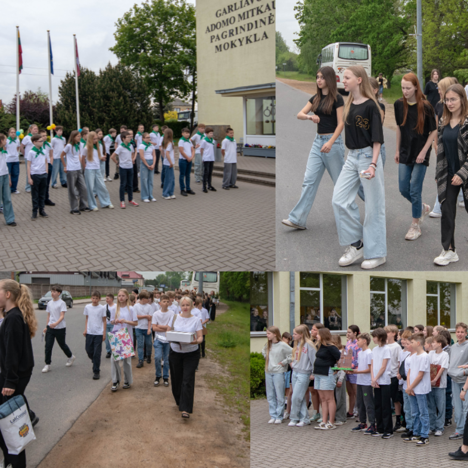 5.-6. klašu dalība starptautiskā projektā ar sadraudzības skolu Lietuvā