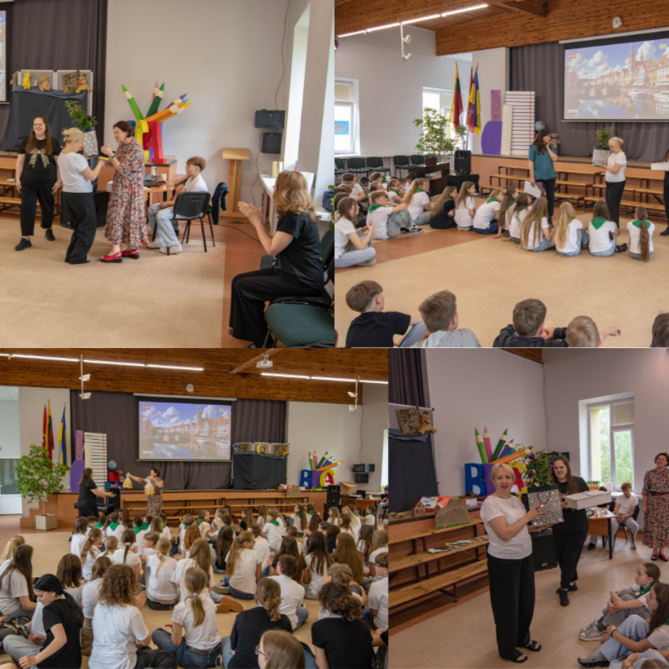 5.-6. klašu dalība starptautiskā projektā ar sadraudzības skolu Lietuvā