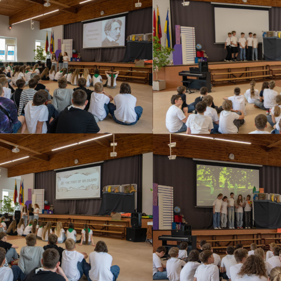 5.-6. klašu dalība starptautiskā projektā ar sadraudzības skolu Lietuvā