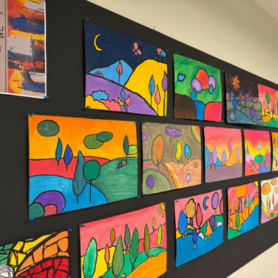 sadraudzības skolas (Pärnu Rääma Põhikool, Igaunija) skolēnu radošie darbi