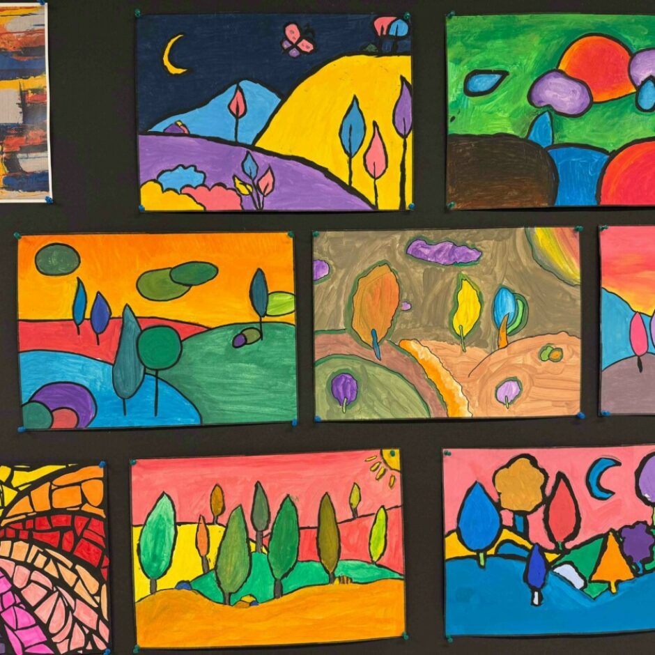 sadraudzības skolas (Pärnu Rääma Põhikool, Igaunija) skolēnu radošie darbi