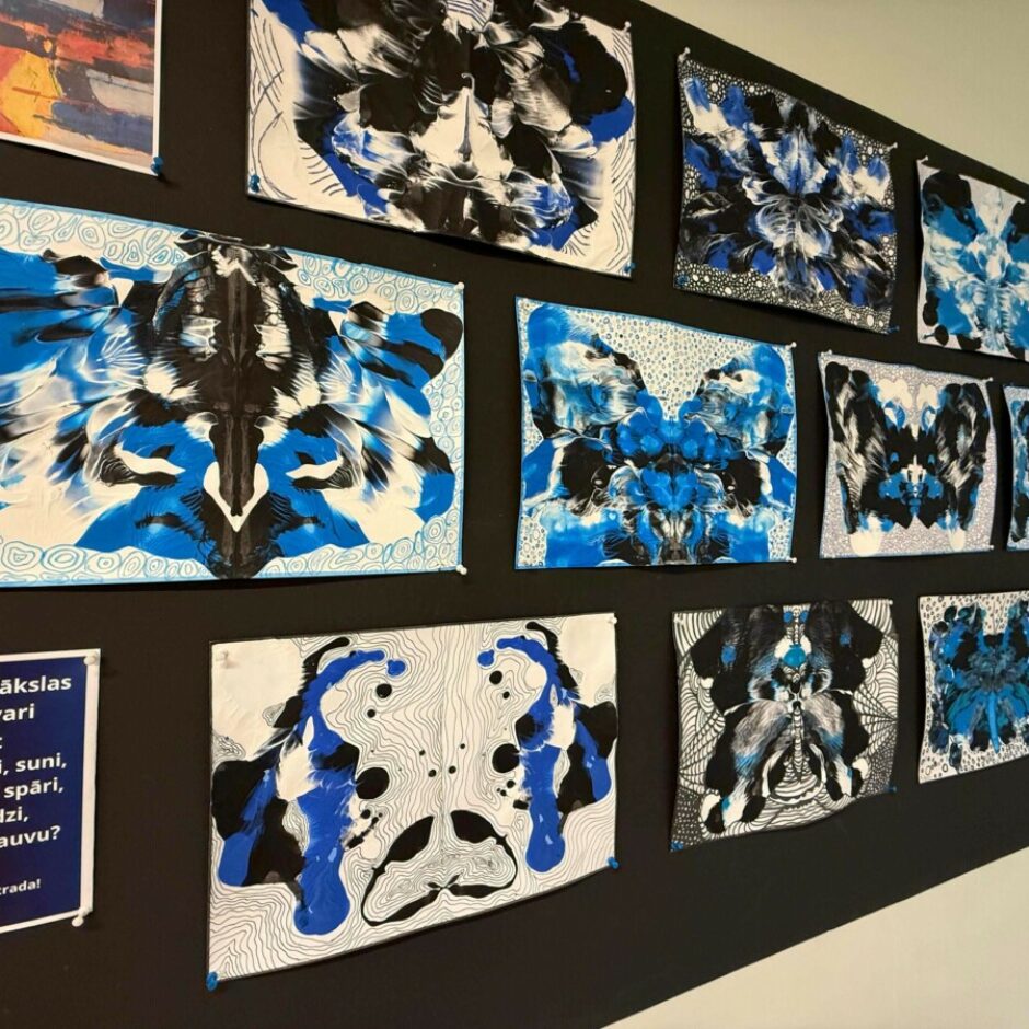 sadraudzības skolas (Pärnu Rääma Põhikool, Igaunija) skolēnu radošie darbi