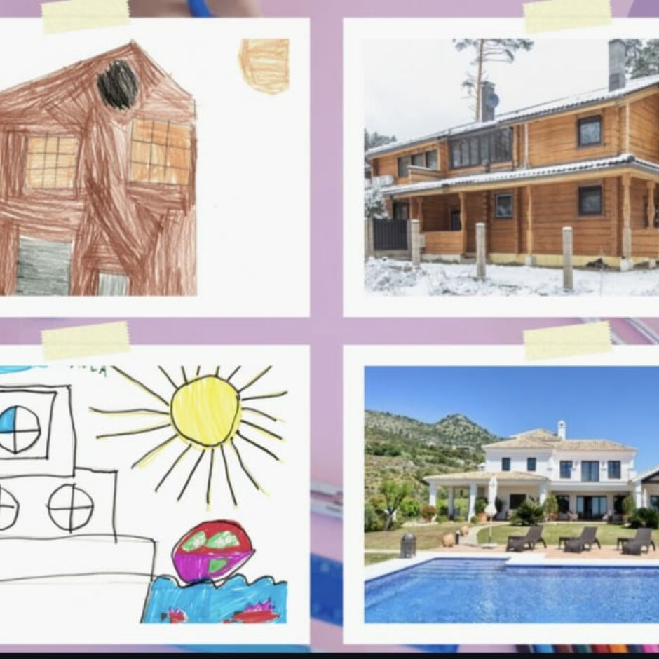 bērnu zīmētās mājas