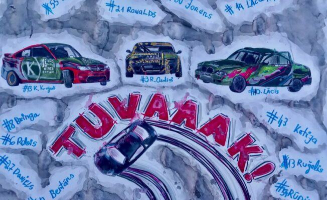 Ar klasi uz driftu 7.b darbs