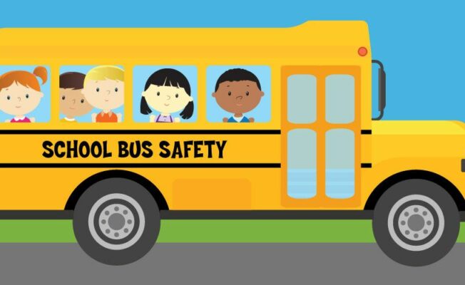 skolas autobusa animācija