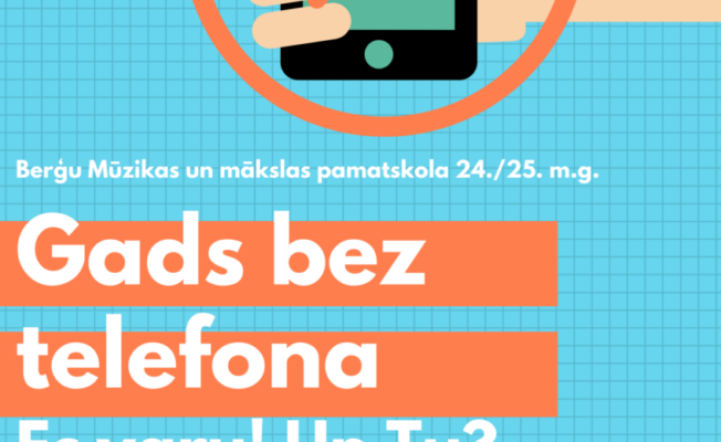 Gads bez telefona. Noliec telefonu mācību laikā!