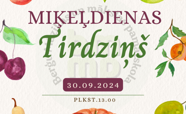 Miķeļdienas tirdziņš 30.09. plkst.13.00