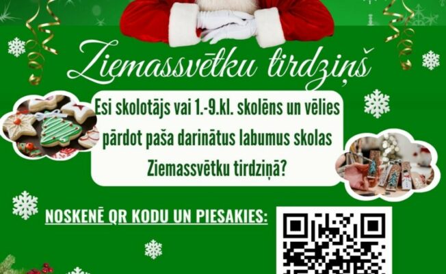 Piesakies Ziemassvētku tirdziņam