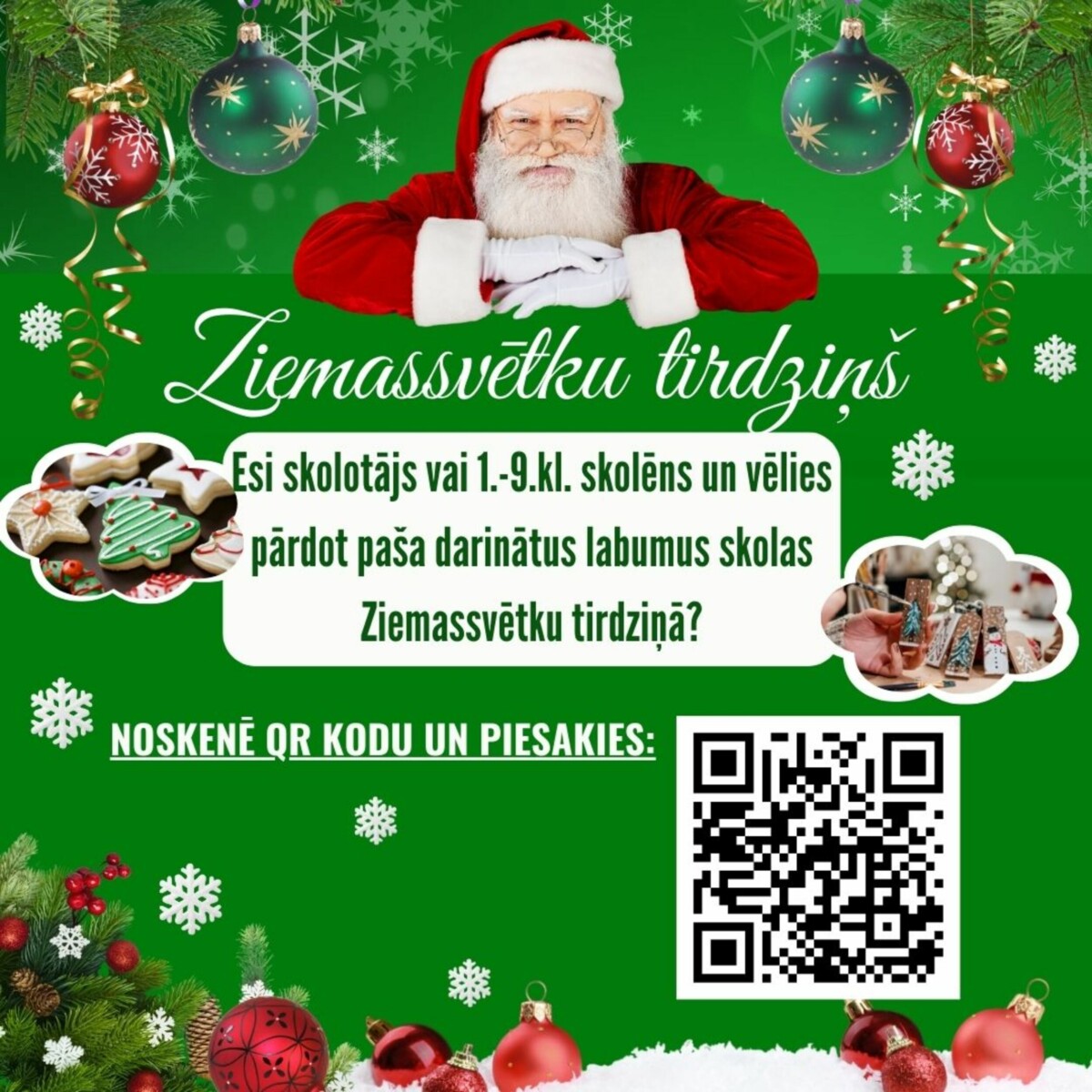 Piesakies Ziemassvētku tirdziņam