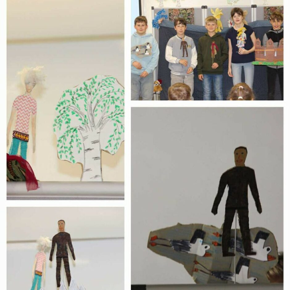 skolēni dramatizē dažādu tautu pasakas