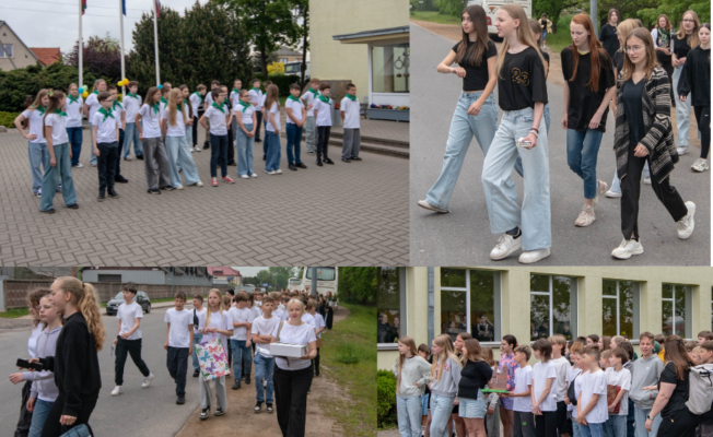 5.-6. klašu dalība starptautiskā projektā ar sadraudzības skolu Lietuvā