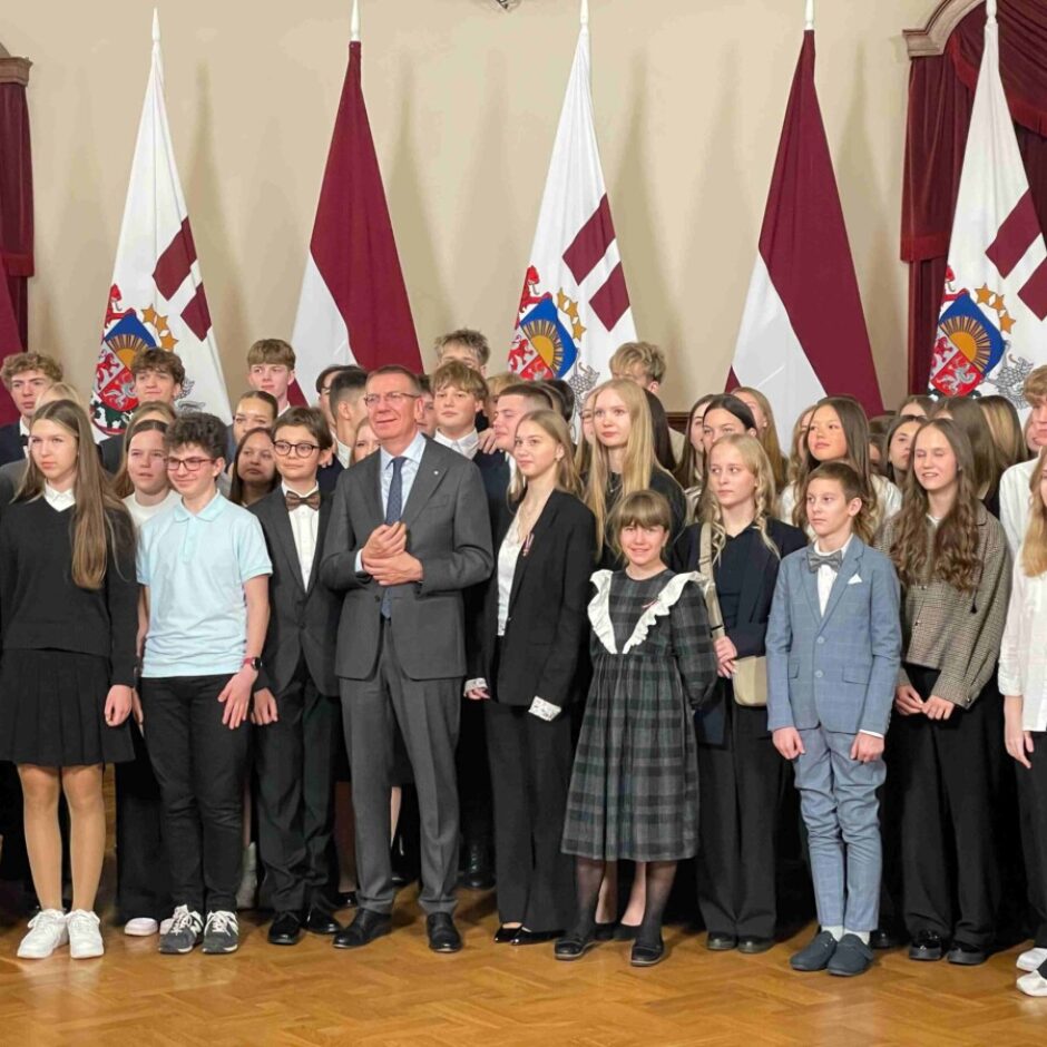 tikšanās ar Valsts prezidentu Edgaru Rinkēviču Rīgas pilī.