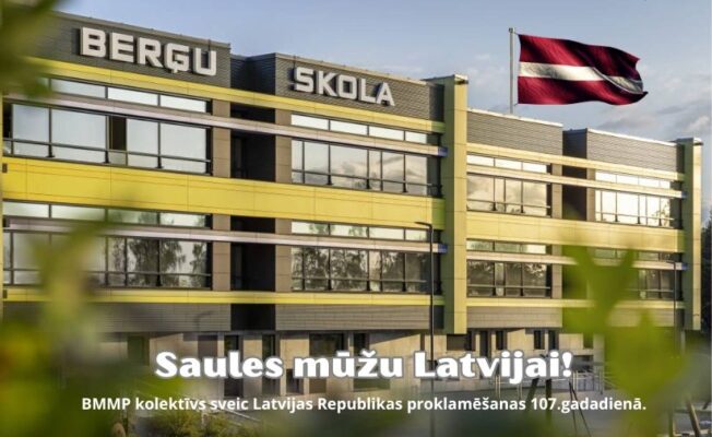 Saules mūžu Latvijai!