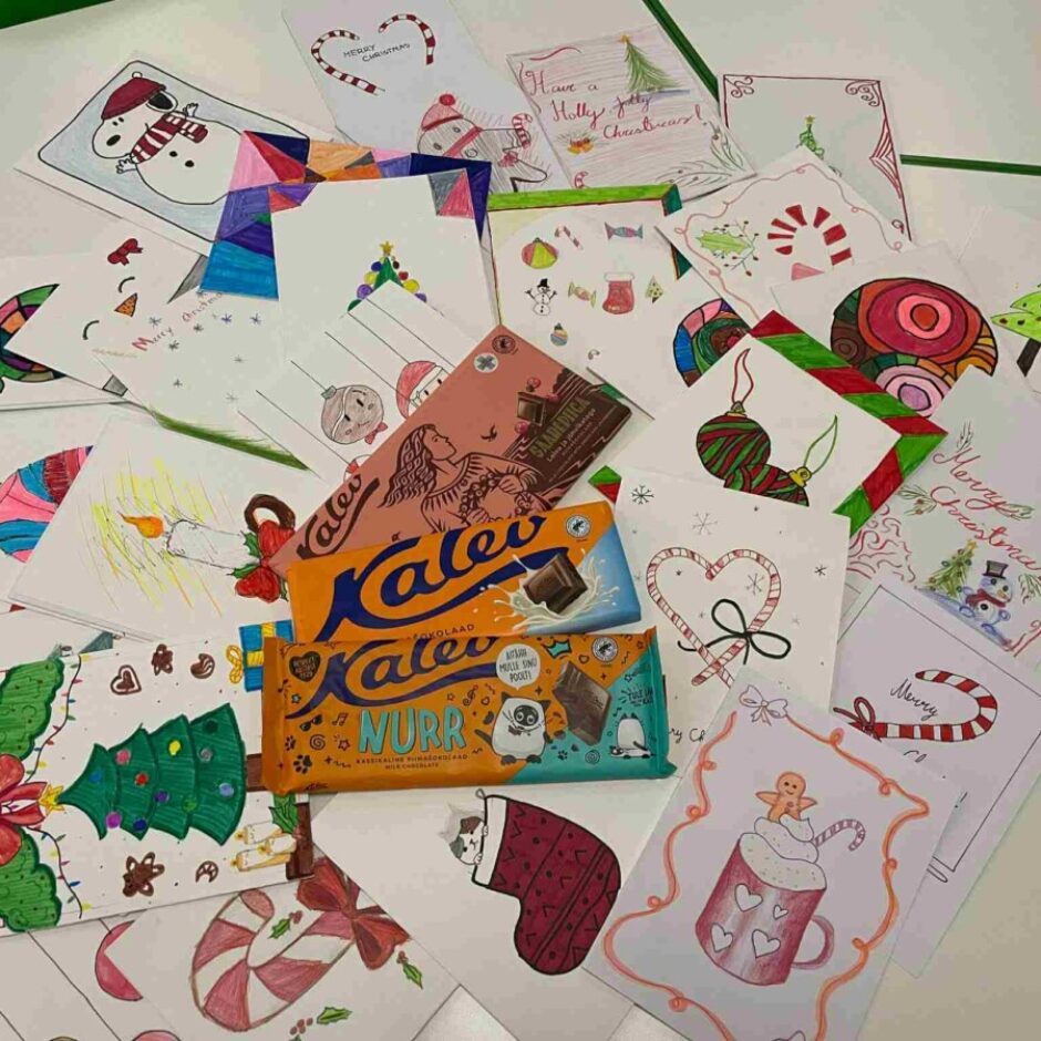 apsveikumi no sadraudzības skolas Igaunijā