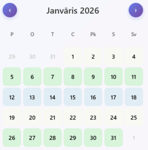 janvāris 2026.kalendārs