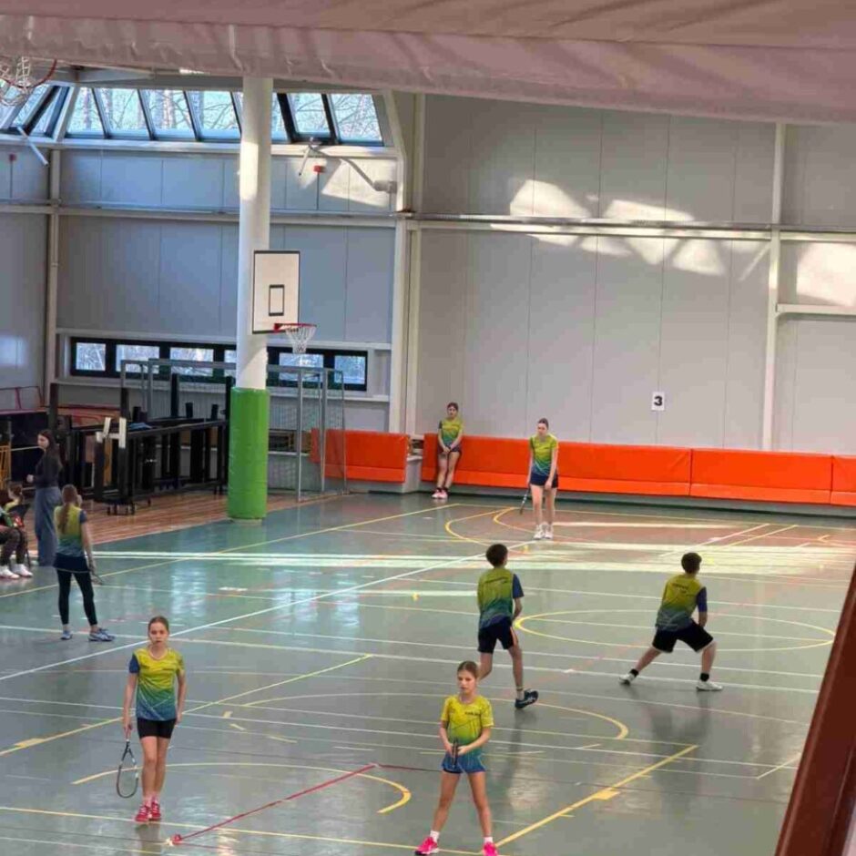 skats uz sacensībām no augšas