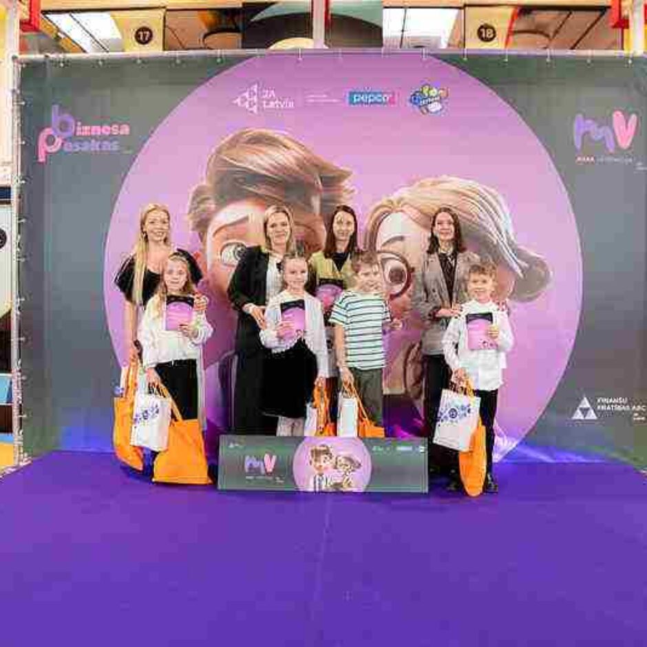 Biznesa pasaku laureāti ar vecākiem