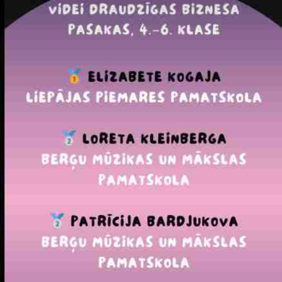 Junior Achievement organizētā konkursa 