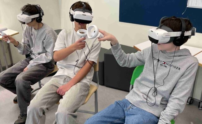 STEM nedēļa Berģu skolā VR nodarbība