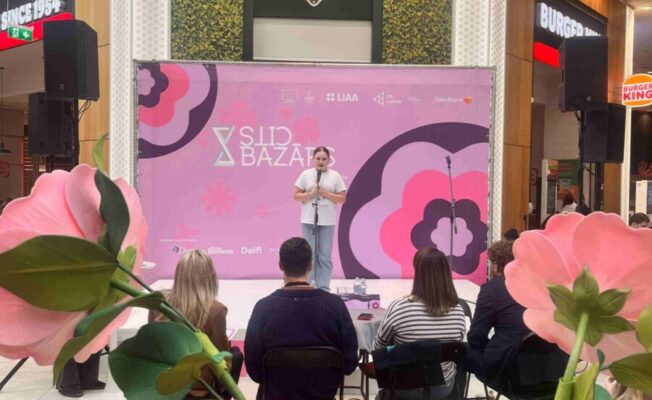 Patrīcija Neimane uz T/C Domina skatuves