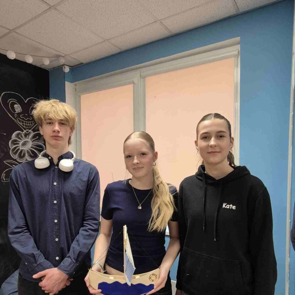 Olimpiādes komanda - Marks, Laura un Kate