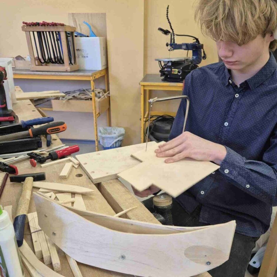 Marks Meļķis darba procesa laikā